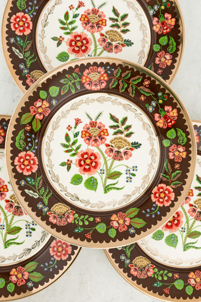 Porcelain Dessert Plates - Set of 4