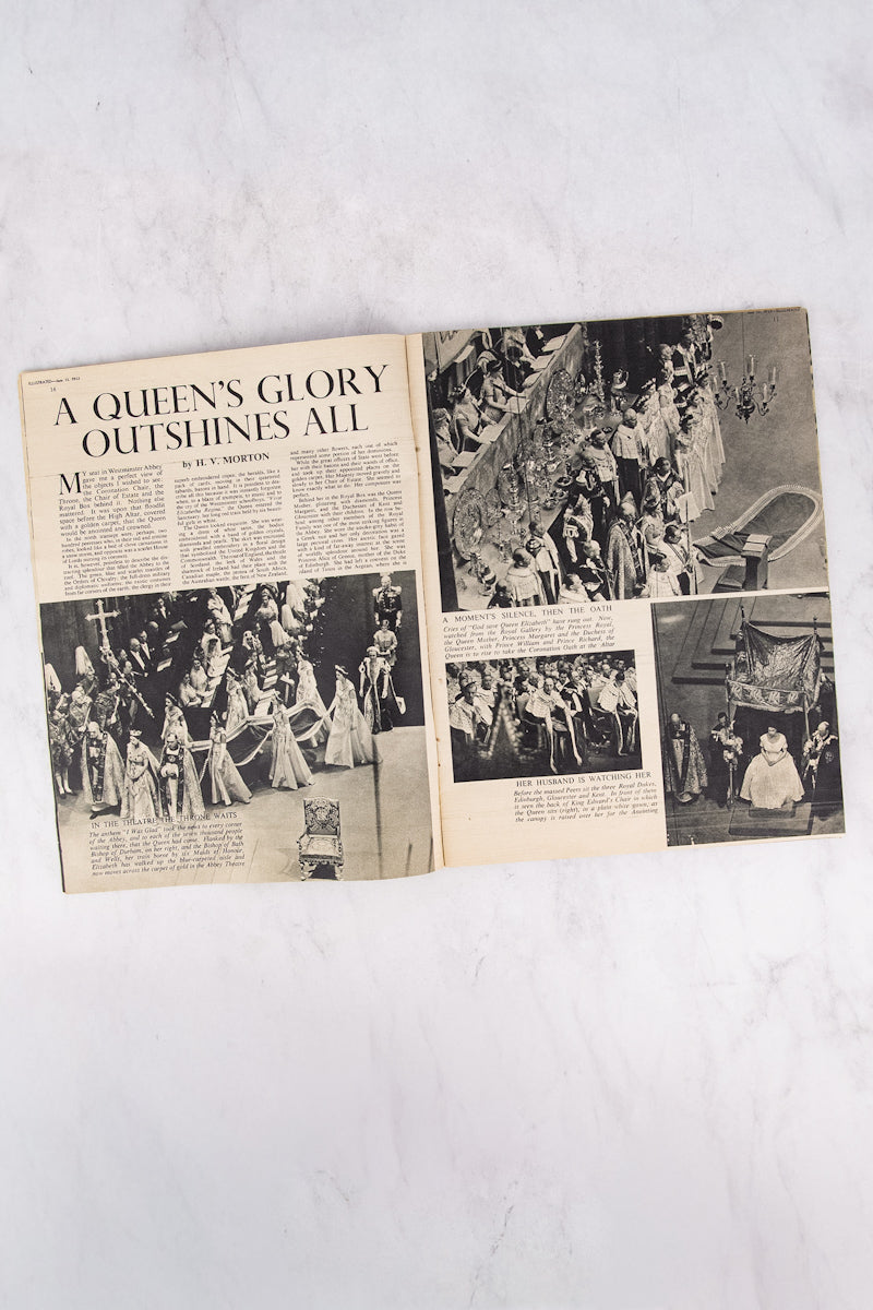 Vintage Queen Elizabeth II Coronation Pictorial Magazine