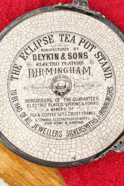 Antique Queen Victoria Jubilee Tea Pot Stand