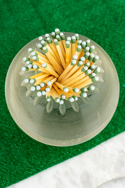 Antique Ribbed Glass Matchstrike