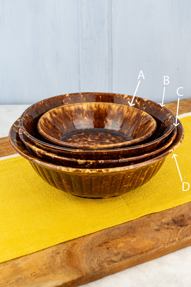 Antique Rockingham Large Bowls - Prices Vary!