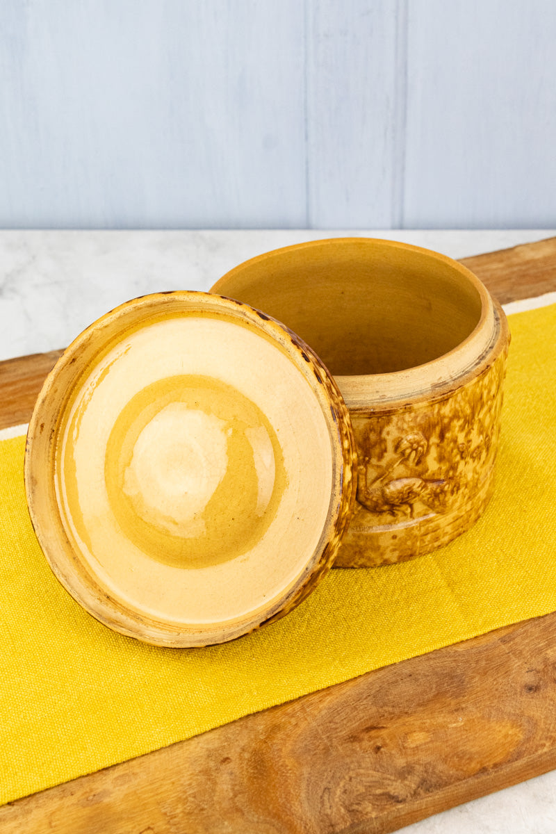 Antique Rockingham Pottery Butter Crock