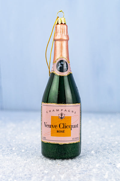 Rosé Cliquot Glass Ornament