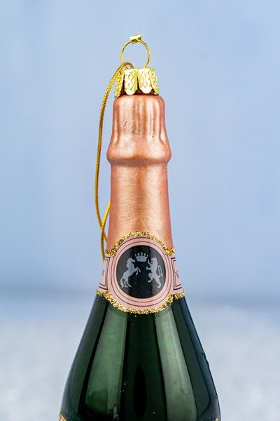 Rosé Cliquot Glass Ornament