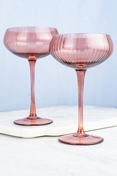 Rose Coupes - Set of 2