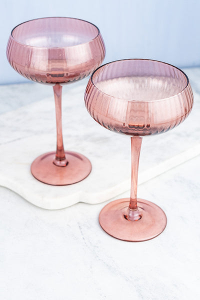 Rose Coupes - Set of 2