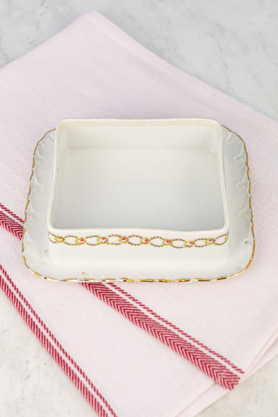 Antique Porcelain Sardine Box