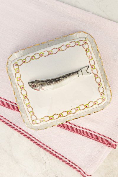 Antique Porcelain Sardine Box