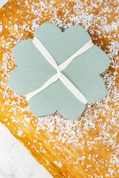 Shimmering Snowflake Beaded Coasters - Set of 4