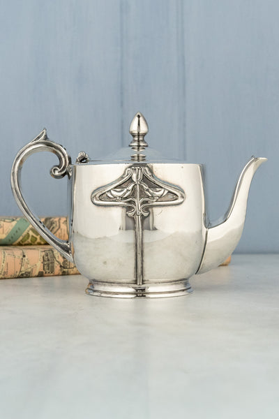 Antique English Silverplate Art Nouveau Tea Service