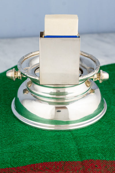 Silverplate Shanghai Tang Matchbox Strike & Ashtray