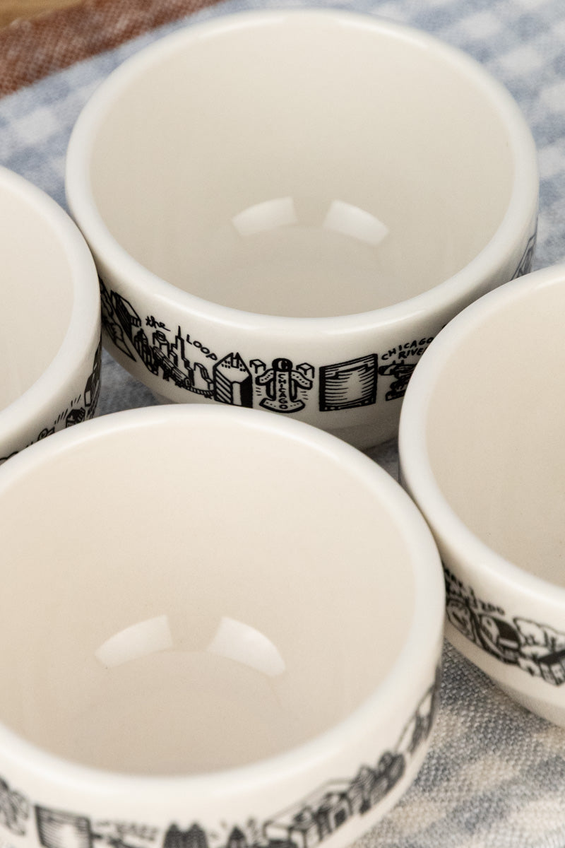 Chicago Skyline Diner Style Soup Cup