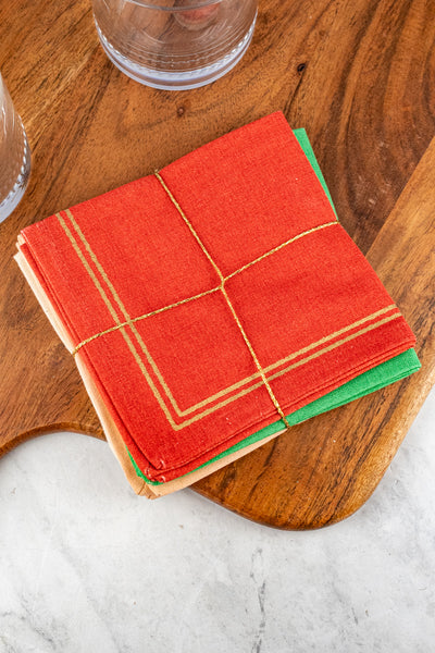 Spirits Bright Holiday Cocktail Napkins - Set of 4