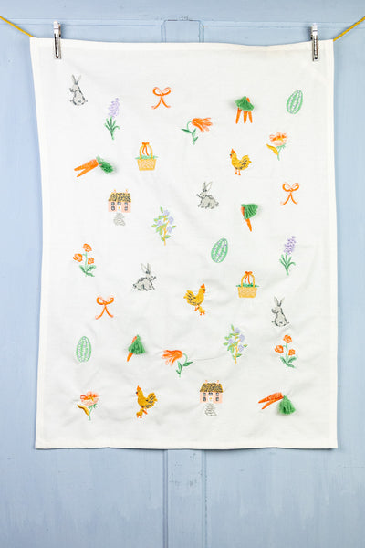 Spring Farm Tea Towel