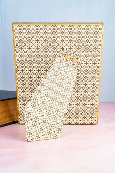 Rectangular Italian Cream and Gold Frame
