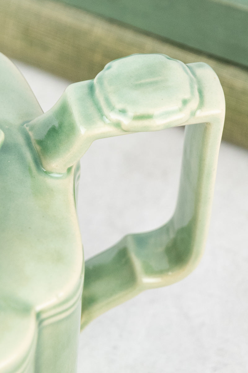 Green Stoneware Teapot, image 7 of 12