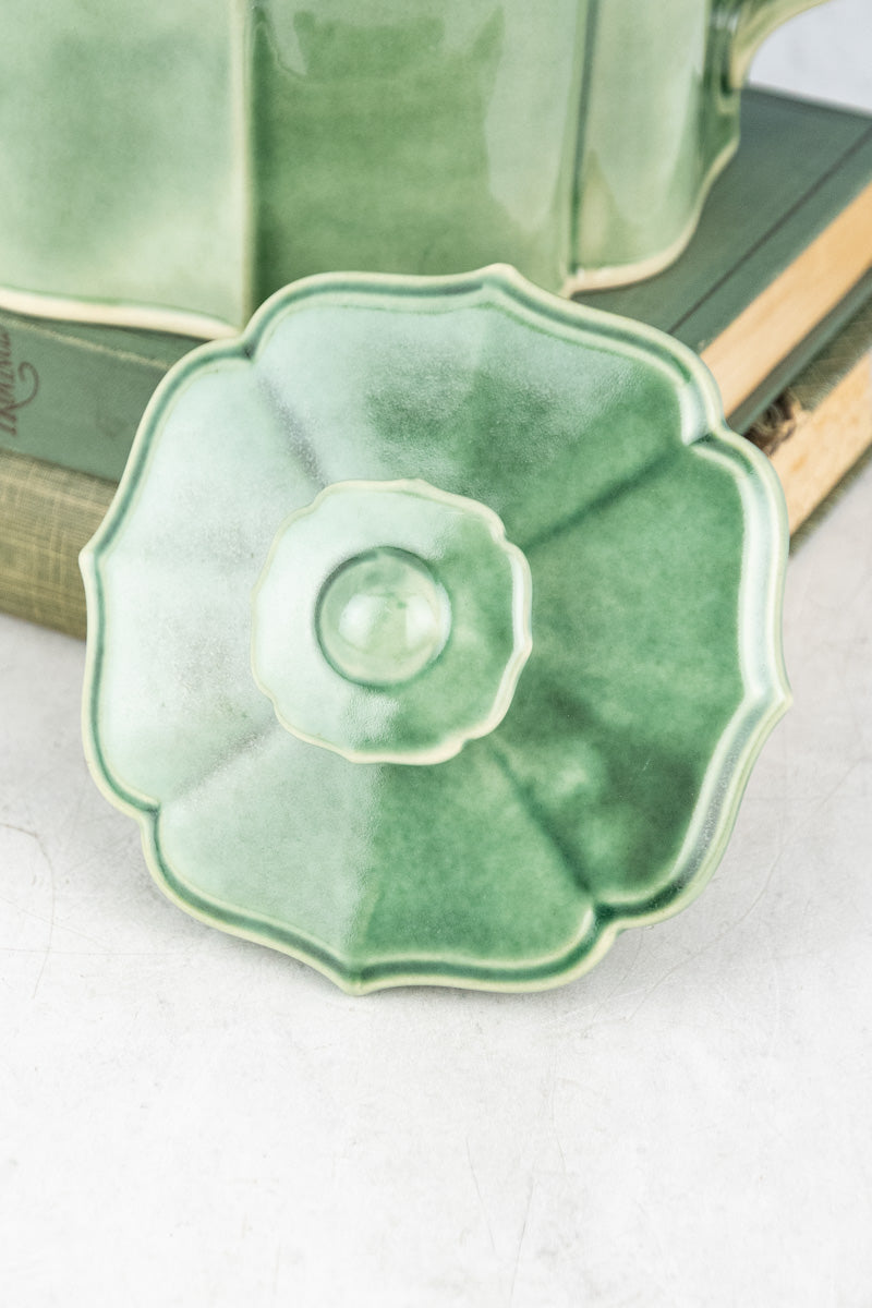 Green Stoneware Teapot, image 8 of 12