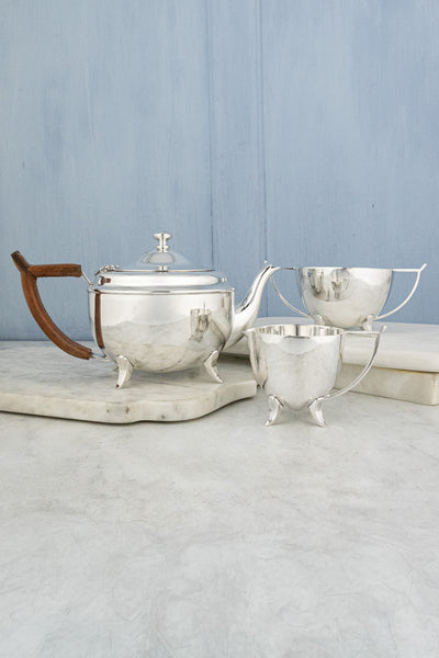 Antique English Silverplate Tea Service