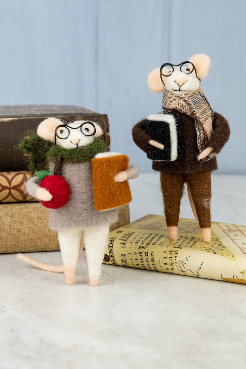 Teacher Tilda Mouse & Studious Spencer Mouse