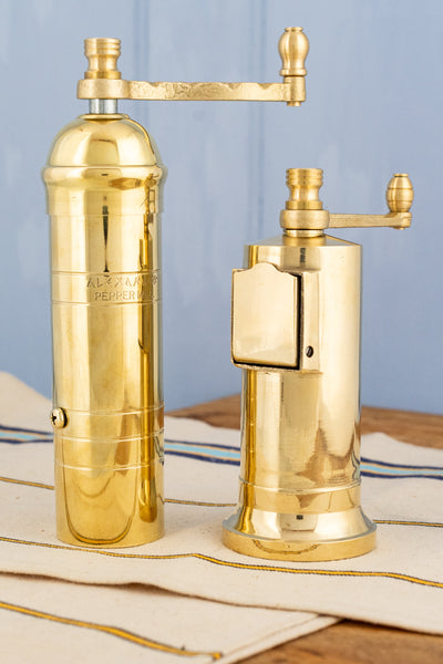 The Original Greek 7" Brass Pepper Mill