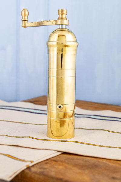 The Original Greek 7" Brass Pepper Mill