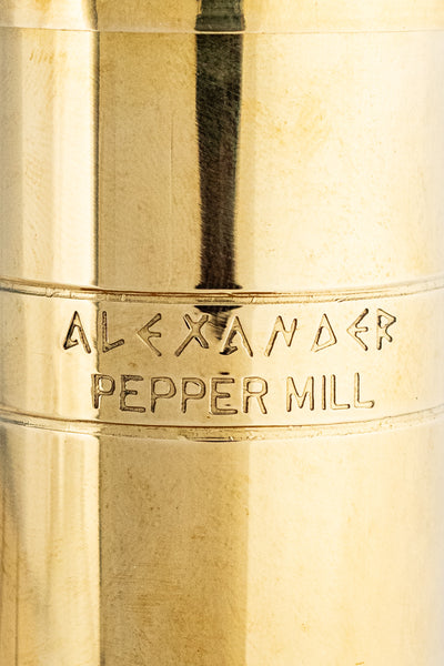 The Original Greek 7" Brass Pepper Mill