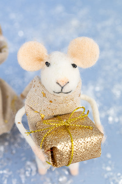 Tidings Terri & Yuletide Yolanda Mouse Ornaments