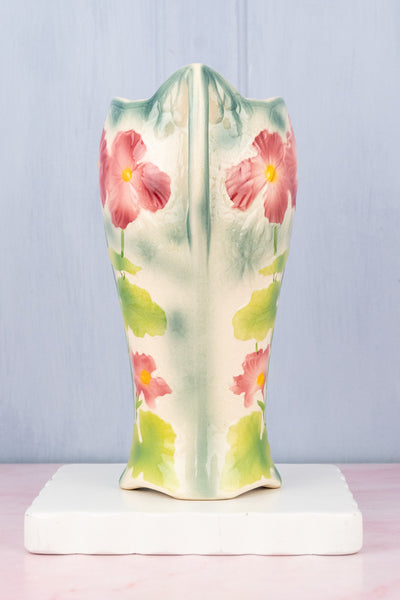 Antique French Majolica Floral Vase