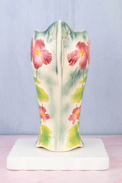 Antique French Majolica Floral Vase