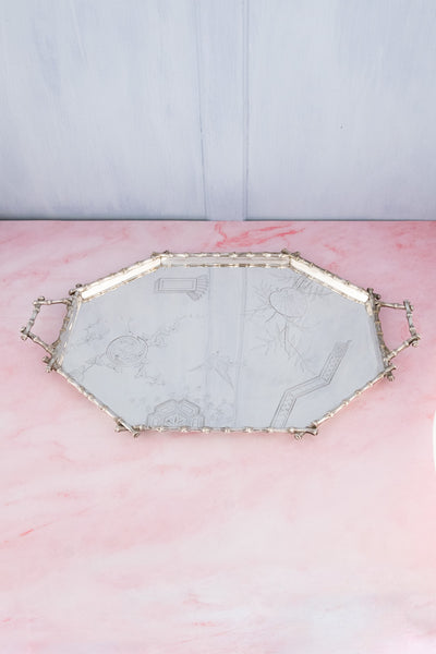 Victorian Aesthetic Movement Silverplate Tray