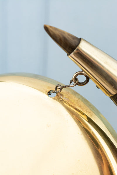 Victorian Brass & Horn Dressing Gong