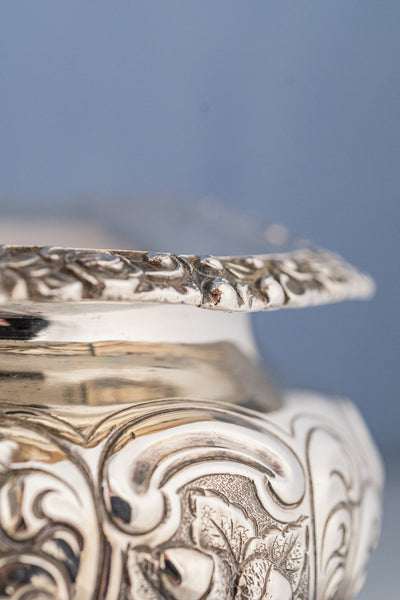 Victorian Scottish Silverplate Milk and Sugar Set