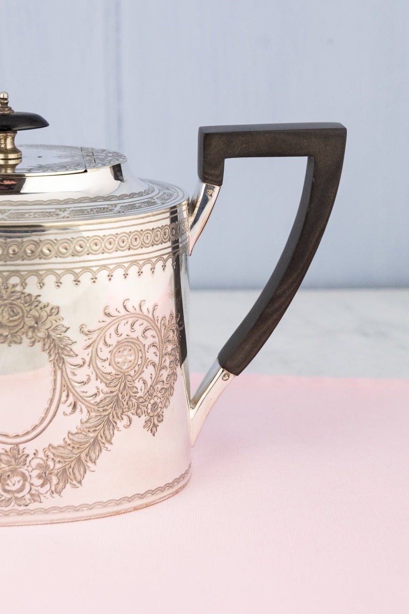 1883 Master of the Hounds Silverplate Teapot