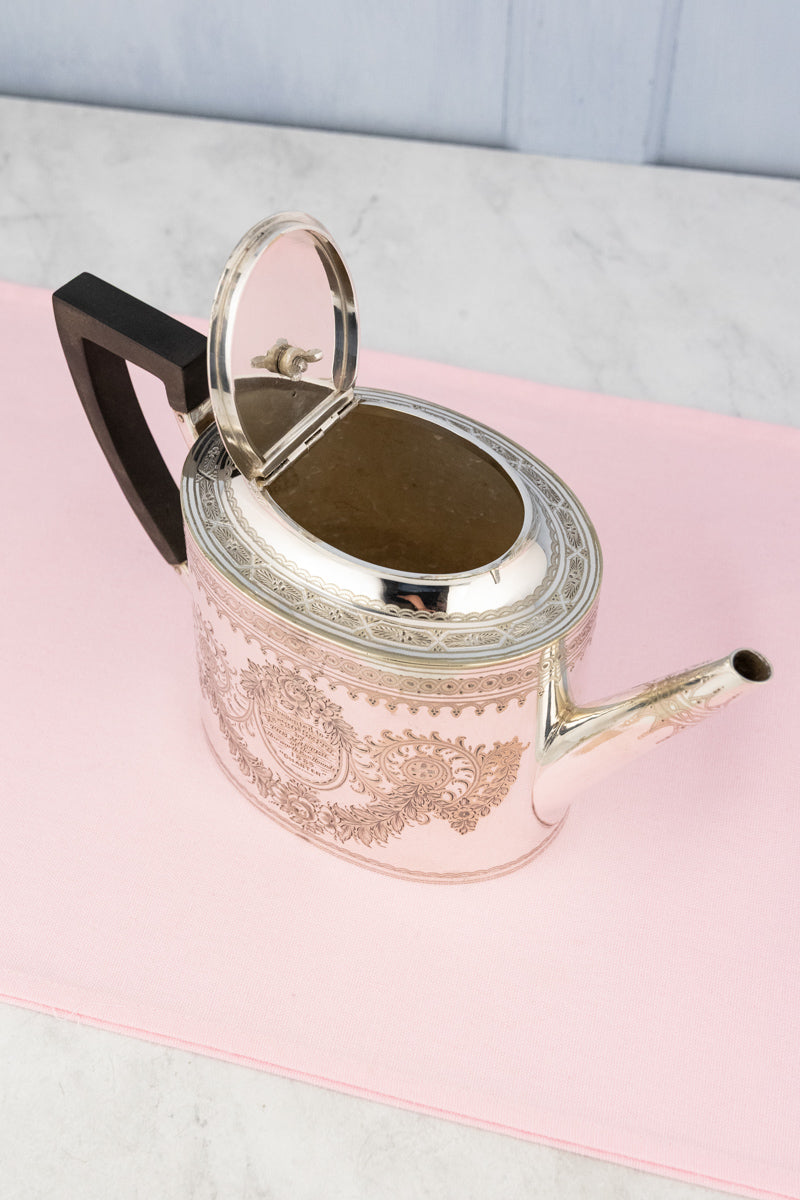1883 Master of the Hounds Silverplate Teapot