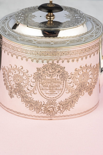 1883 Master of the Hounds Silverplate Teapot