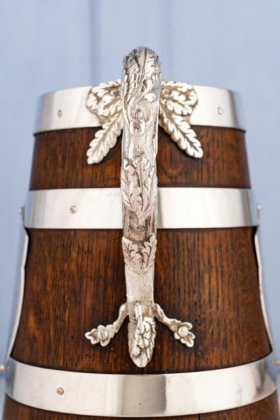Victorian Oak and Silverplate Jug