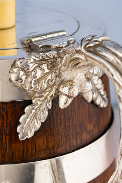 Victorian Oak and Silverplate Jug