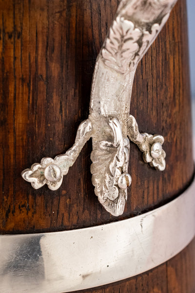 Victorian Oak and Silverplate Jug