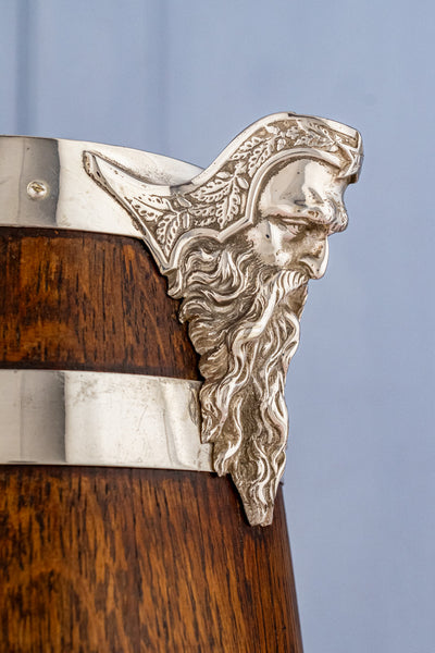 Victorian Oak and Silverplate Jug