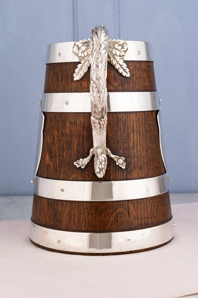Victorian Oak and Silverplate Jug