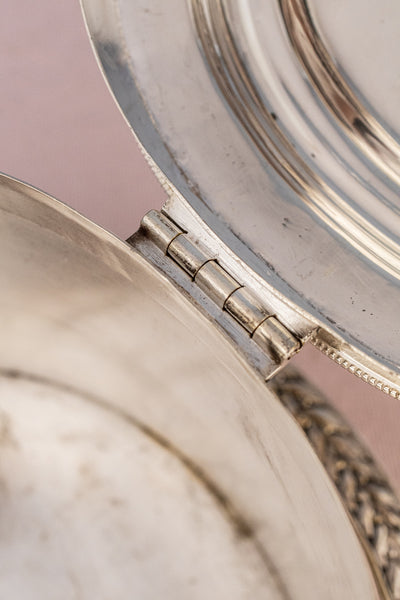 Victorian Silverplate Biscuit Box