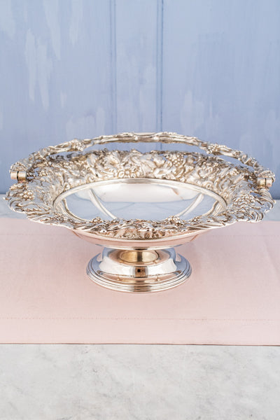 Victorian Silverplate Centerpiece Basket