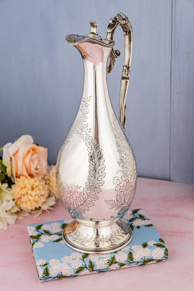 Victorian Silverplate Claret Jug