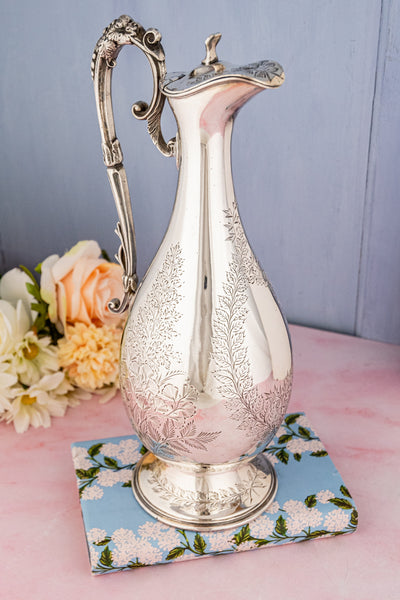 Victorian Silverplate Claret Jug