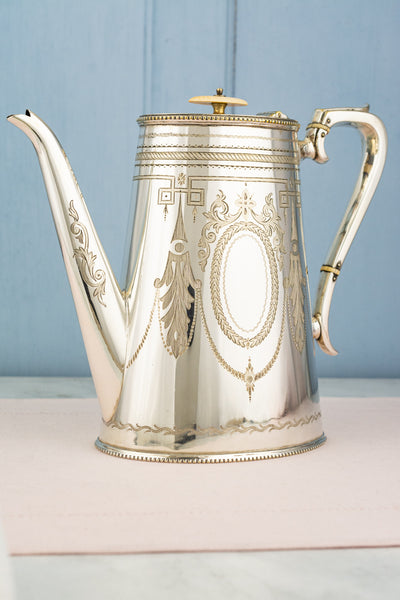 Victorian Silverplate Coffee Pot