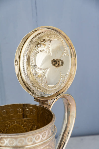 Victorian Silverplate Engraved Jug