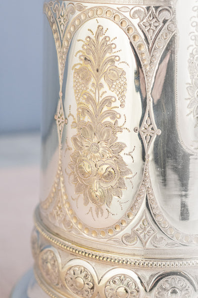 Victorian Silverplate Engraved Jug