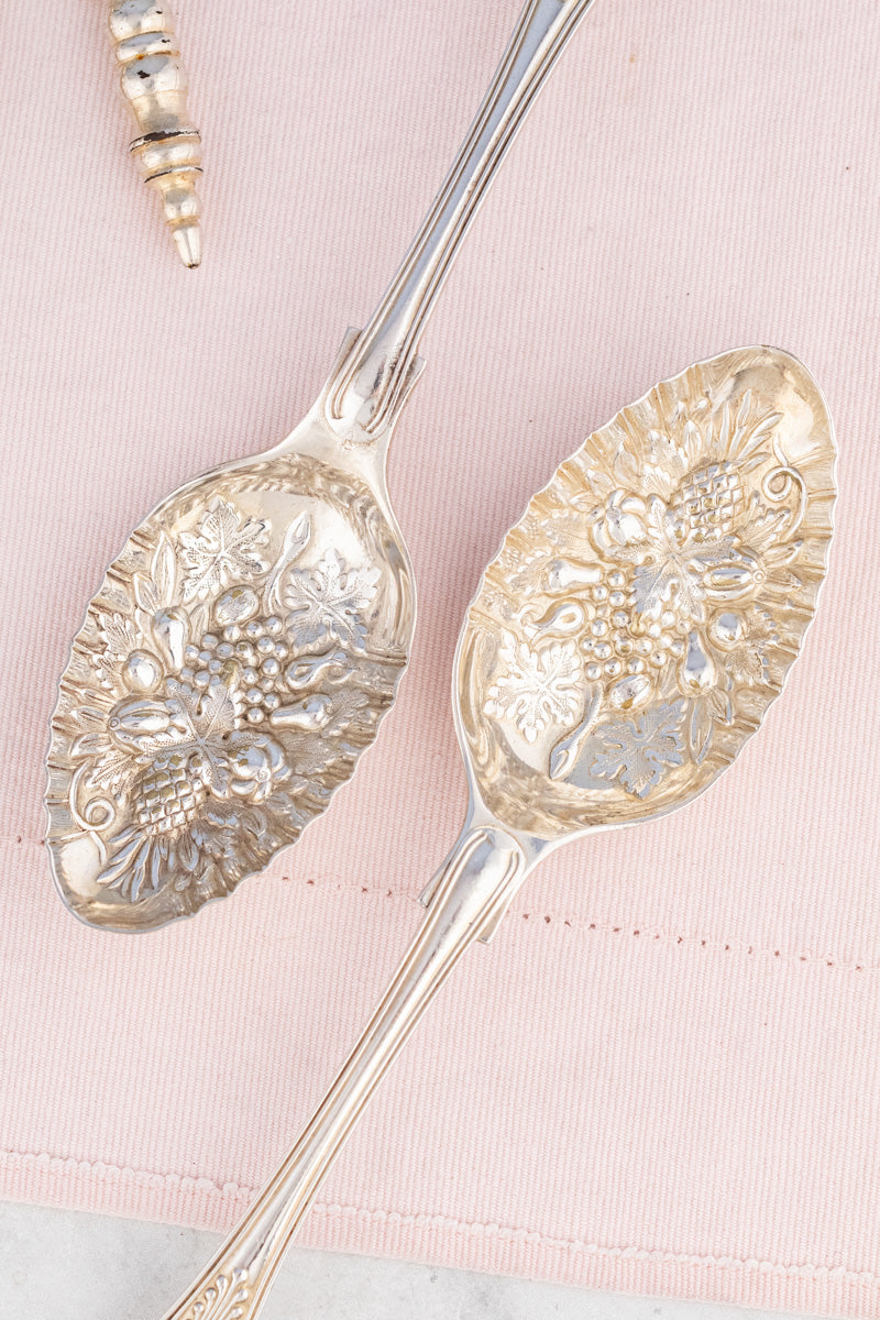 Victorian Silverplate Fruit & Nut Serving Set