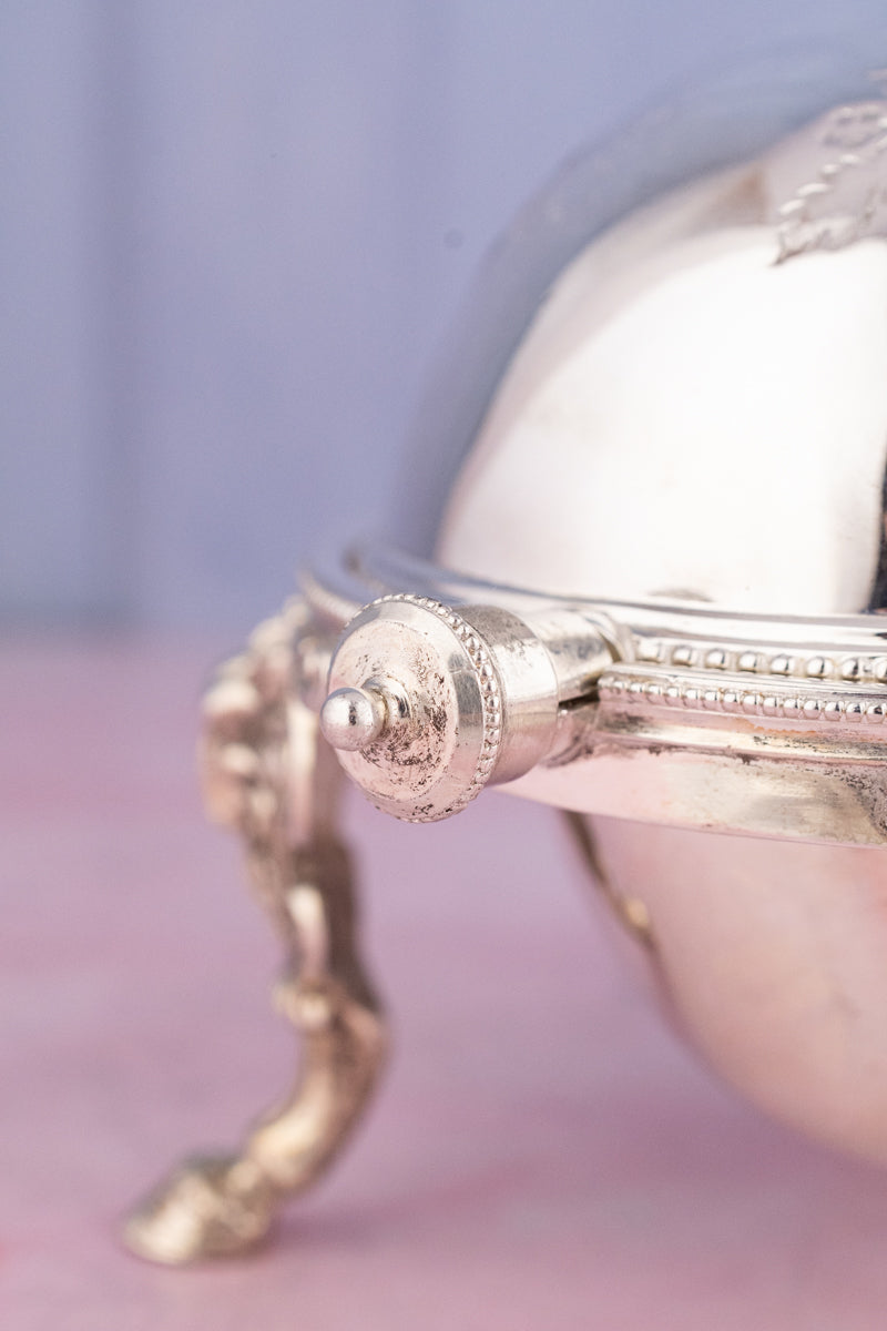 Victorian Silverplate Roll Top Server