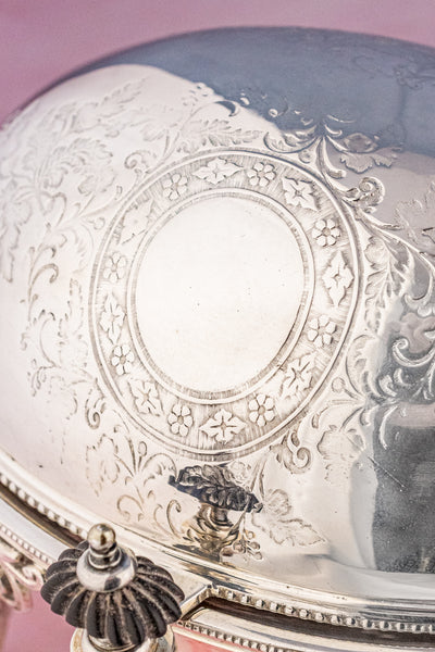 Victorian Silverplate Roll Top Server